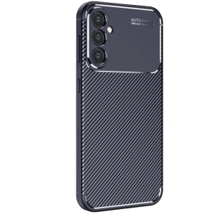 Mey İthalat®  Samsung Galaxy S25 Kılıf Auto Focus Karbon Kapak - Lacivert