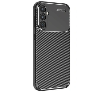 Mey İthalat®  Samsung Galaxy S25 Kılıf Auto Focus Karbon Kapak - Siyah
