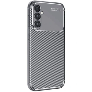 Mey İthalat®  Samsung Galaxy S25 Plus Kılıf Auto Focus Karbon Kapak - Gri