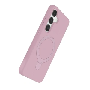 Mey İthalat®  Samsung Galaxy S25 Regal Magsafe Standlı Kapak - Açık Pembe