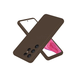 Mey İthalat®  Samsung Galaxy S25 Ultra Kılıf First Silikon - Kahverengi