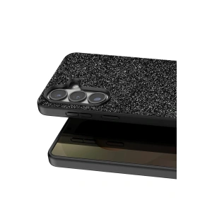 Mey İthalat®  Samsung Galaxy S26 Bright Simli Kapak - Siyah