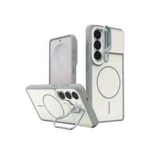 Mey İthalat®  Samsung Galaxy S26 Pale Magsafe Standlı Kapak - Beyaz