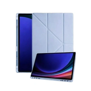 Mey İthalat®  Samsung Galaxy X730 Tab S11 Kalemlikli Mars Tablet Kılıfı - Mavi