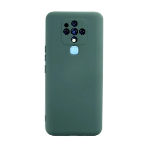 Mey İthalat®  Tecno Camon 16 Kılıf Nano içi Kadife Silikon - Koyu Yeşil