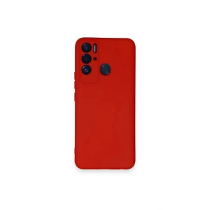 Mey İthalat®  Tecno Pova Neo Kılıf Nano içi Kadife Silikon - Kırmızı