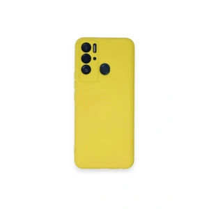 Mey İthalat®  Tecno Pova Neo Kılıf Nano içi Kadife Silikon - Sarı