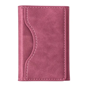 Mey İthalat®  Tema Magsafe Deri Kartlık - Pembe