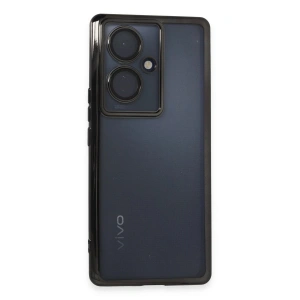 Mey İthalat®  Vivo V29 Lite Kılıf  Lensli Silikon - Siyah