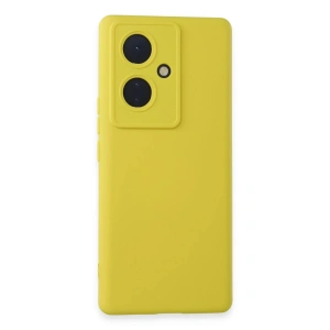 Mey İthalat®  Vivo V29 Lite Kılıf Nano içi Kadife Silikon - Sarı
