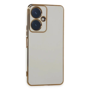 Mey İthalat®  Vivo Y27 Kılıf Volet Silikon - Beyaz