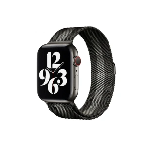 Mey İthalat®   Watch 38mm Metal Mıknatıslı Kordon - Siyah-Beyaz
