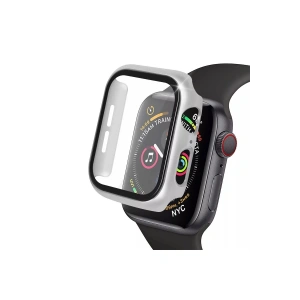 Mey İthalat® Watch 40mm Camlı Kasa Ekran Koruyucu - Gümüş