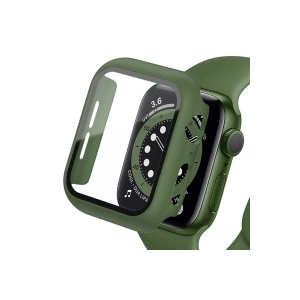 Mey İthalat® Watch 40mm Camlı Kasa Ekran Koruyucu - Koyu Yeşil