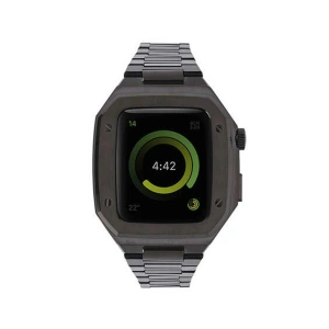 Mey İthalat®   Watch 44mm Metal Petek Kasalı Kordon - Siyah