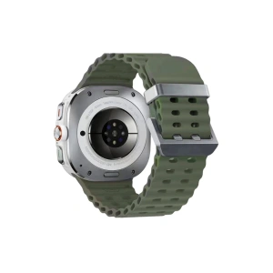 Mey İthalat®  Watch 7 Ultra KR417 Rug Silikon Kordon - Koyu Yeşil