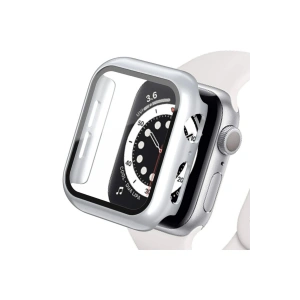 Mey İthalat® Watch Ultra 49mm Camlı Kasa Ekran Koruyucu - Gümüş