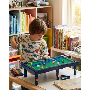 Mini Bilardo Oyunu Seti Evde Eğlenceli Masa Oyunu Çocuk ve Aile