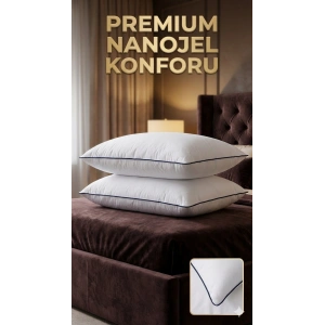 Nano Jel Lüks Yastık 2li Set 50x70cm 1200gr Pamuklu Kumaş