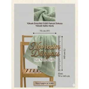 Nevresim Dünyası Prime Havlu 70x140 Su Yeşili