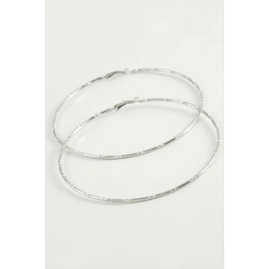 Noktalı Metal Halka Küpe 8-9-10 cm