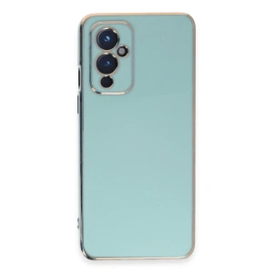 One Plus 9 Kılıf Volet Silikon - Açık Yeşil