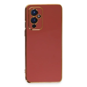 One Plus 9 Kılıf Volet Silikon - Kırmızı