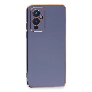 One Plus 9 Kılıf Volet Silikon - Mavi