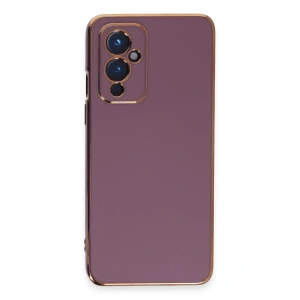 One Plus 9 Kılıf Volet Silikon - Mor