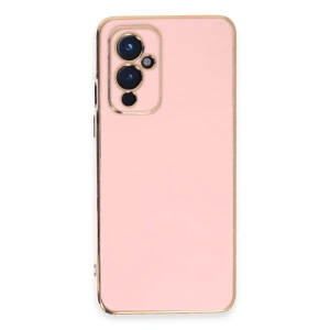 One Plus 9 Kılıf Volet Silikon - Pembe