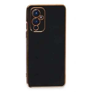 One Plus 9 Kılıf Volet Silikon - Siyah