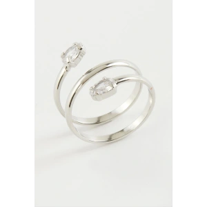 Oval Zirkon Taşlı Yüzük