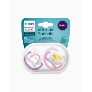Philips Avent Ultra Air Animals 2li Emzik 0-6 Ay - Kız