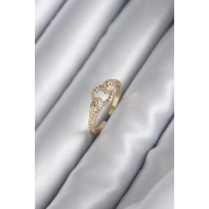 Pirinç Gold Renk Zirkon Taşlı Yılan Model Kadın Yüzük