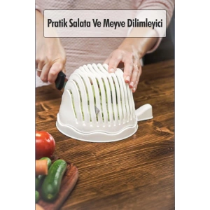 Pratik Salata Ve Meyve Dilimleyici & Pratik Süzgeç