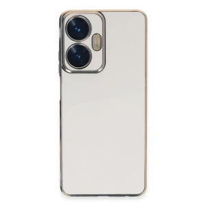 Realme C55 Kılıf Volet Silikon - Beyaz
