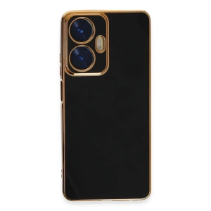 Realme C55 Kılıf Volet Silikon - Siyah
