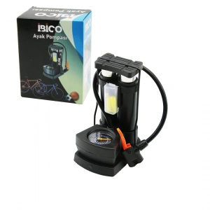 SAATLİ DİKEY MODEL - İNCE PİSTONLU AYAK POMPASI OTO-ARAÇ - BİSİKLET-MOTOR LASTİK - TOP - ŞİŞME HAVUZ-YATAK (5468)