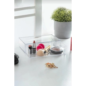 Şeffaf Çekmece Makyaj Takı Organizeri Düzenleyici 10×18×4 cm