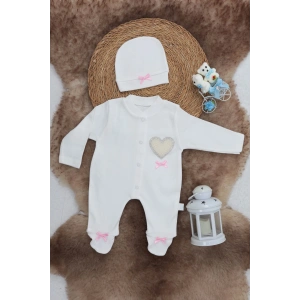 Sema Baby Pamuklu Bebek Tulum Seti 3-6 Ay - Love