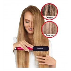 Seramik Kaplı Pembe Detay Saç Düzleştirici (5468)