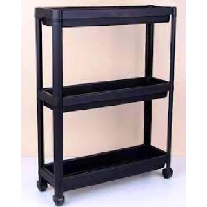 SİYAH ÇOK AMAÇLI KATLI RAF ÜNİTESİ (5468)