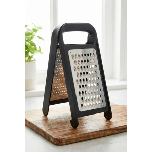 Siyah Renkli Katlanabilir Paslanmaz Çelik Rende