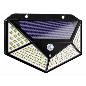 Solar Hareket Sensörlü Duvar Lambası 100 Led