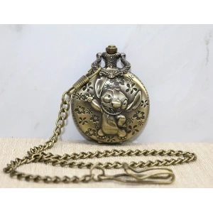 Stitch Tasarımlı Köstekli Saat