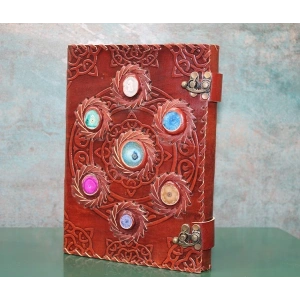 Taşlı Deri Defter Model 12