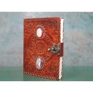 Taşlı Deri Defter Model 2