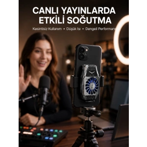 Telefon Soğutucu Fan Güçlü Hava Akışı ile Etkili Soğutma