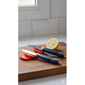 Tramontina 2’li Kısa Meyve Bıçağı Seti Paslanmaz Çelik Lacivert
