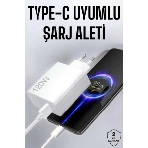 Type-C 120W Şarj Aleti Hızlı Şarj Turbo